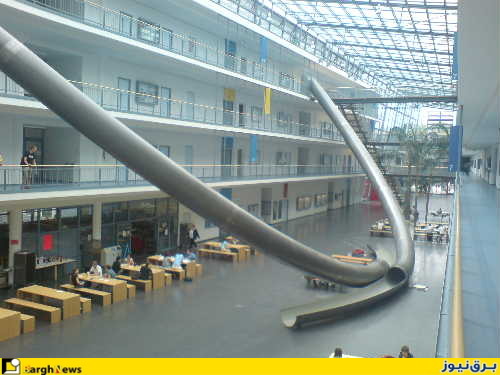 سرسره ای در دانشگاه مونیخ برای کاهش مصرف برق!+تصویر