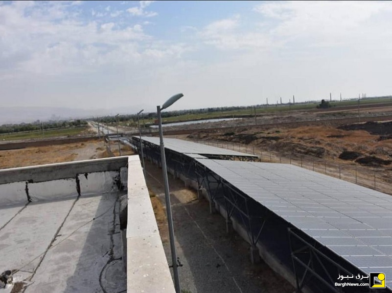 نخستین نیروگاه خورشیدی روی کانال پساب در کشور