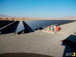 افتتاح نیروگاه خورشیدی ۱۰ مگاواتی ساغند یزد در حضور رییس جمهور