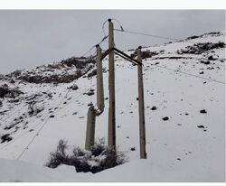 آخرین وضعیت قطعی برق روستا‌های استان کردستان بدلیل رانش زمین