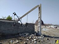 خسارت باد و باران به ۶۲ اصله پایه شبکه برق سیستان و بلوچستان