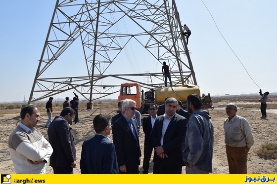 بازدید کردی از روند اجرايي عمليات شستشوي شبكه برق خوزستان