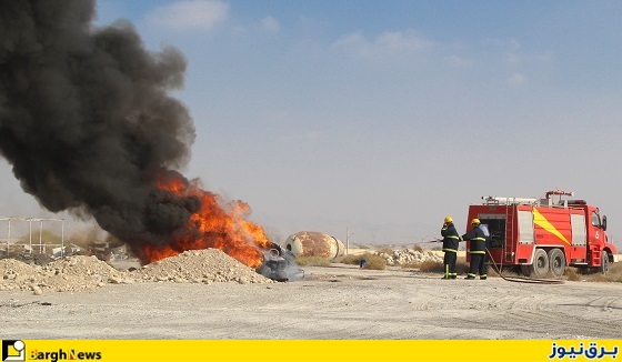 برگزاري مانور آتش، امداد و نجات در نيروگاه گازي خليج فارس