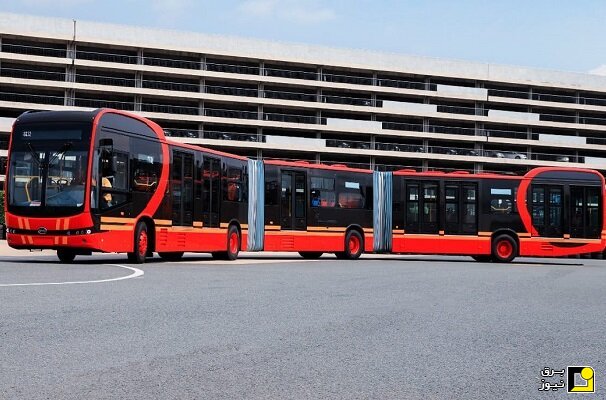 تصویر /طویل ترین اتوبوس برقی دنیا