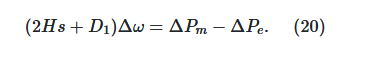 معادله نوسان ماشین سنکرون - بخش دوم