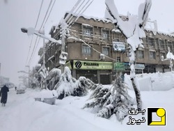 قطع شبکه‌ برق ۱۲ روستای کرمانشاه بە دلیل بارش برف