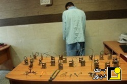 دستگیری سارق قفل‌های کتابی ترانس‌های برق در اراک