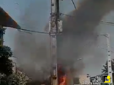 آتش سوزی چند ترانس در ساری