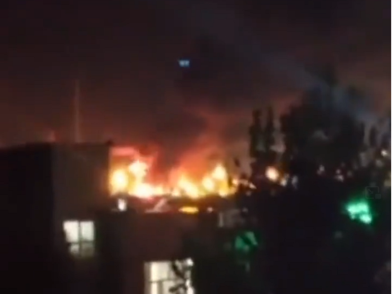 آتش سوزی ترانسفورماتور در تهرانپارس+فیلم