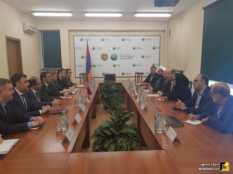 وزیر نیرو با وزیر محیط زیست ارمنستان دیدار کرد