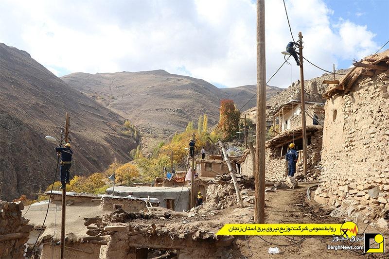 پروژه تبدیل سیم به کابل خودنگهدار شهرستان ماهنشان به پایان رسید