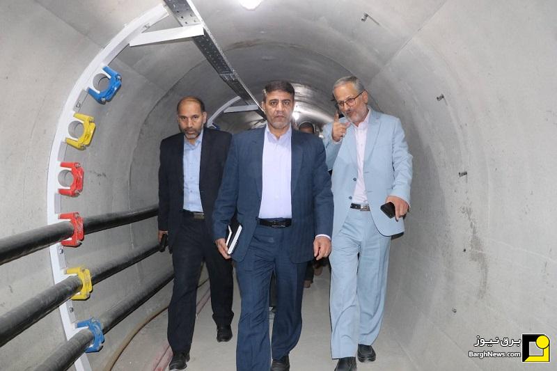بازدید معاون انرژی سازمان پدافند غیرعامل از تونل انرژی و طرح توسعه پست سجاد مشهد