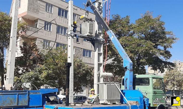 نصب ۱۳۳ دستگاه ترانس جدید بر روی شبکه‌های توزیع برق استان زنجان
