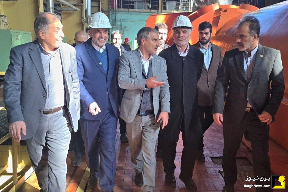 بازدید نایب رئیس مجلس از نیروگاه شهید مفتح همدان با حضور مدیرعامل برق حرارتی