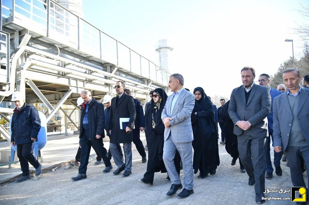 بازدید رئیس فراکسیون محیط‌زیست مجلس از نیروگاه ری با حضور مدیرعامل برق حرارتی