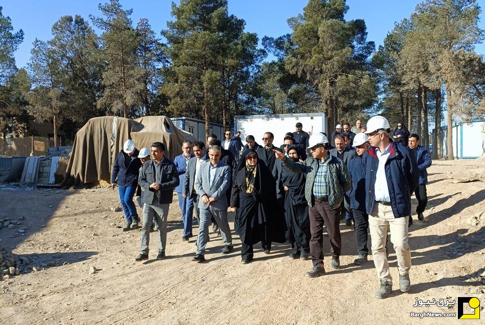 بازدی رئیس فراکسیون محیط‌زیست مجلس از نیروگاه ری با حضور مدیرعامل برق حرارتی