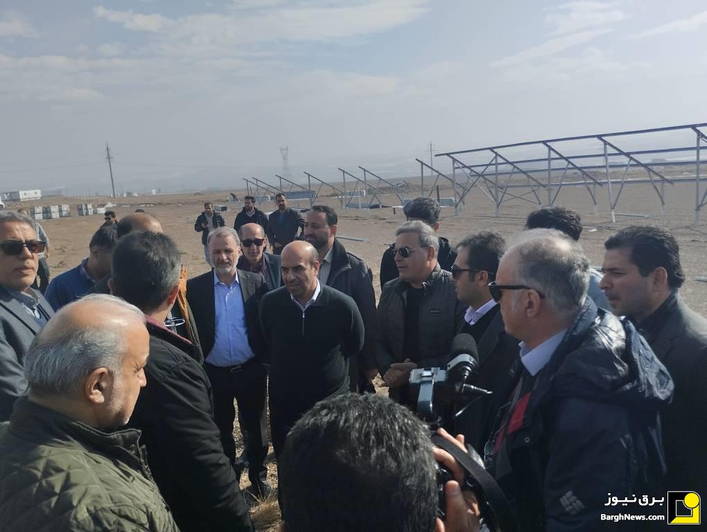 بازدید رئیس ساتبا از پروژه نیروگاه خورشیدی ۱۲۰ مگاواتی در جلفای آذربایجان شرقی