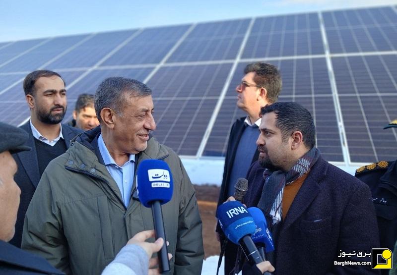 بازدید معاون اجرایی رئیس‌جمهور از نیروگاه خورشیدی ۶ مگاواتی فرودگاه ماکو