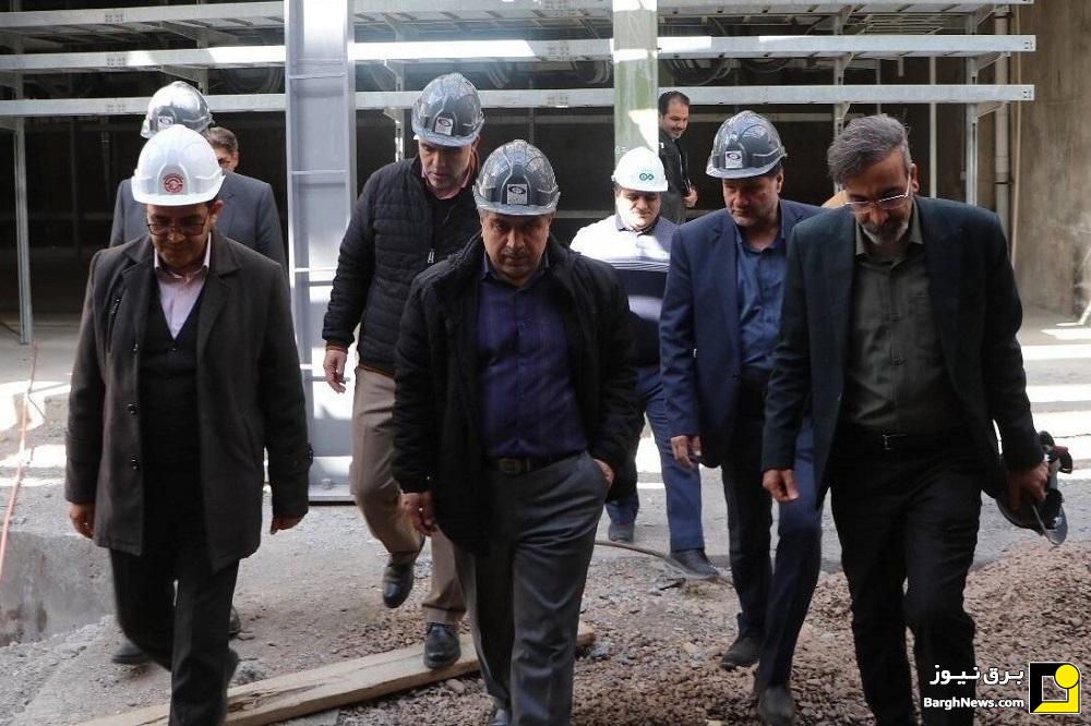 بازدید معاون برنامه‌ریزی و امور اقتصادی توانیر از طرح پست و تونل انرژی امام رضا