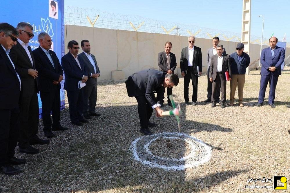 آغاز عملیات اجرایی ۱۷۱ مگاوات نیروگاه تجدیدپذیر در خوزستان با حضور وزیر نیرو