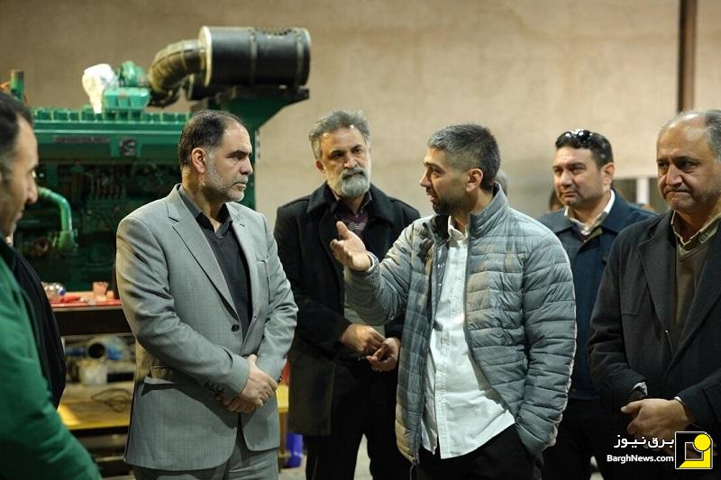 بازدید معاون برنامه‌ریزی توانیر از روند احداث نیروگاه‌های مقیاس کوچک در تهران