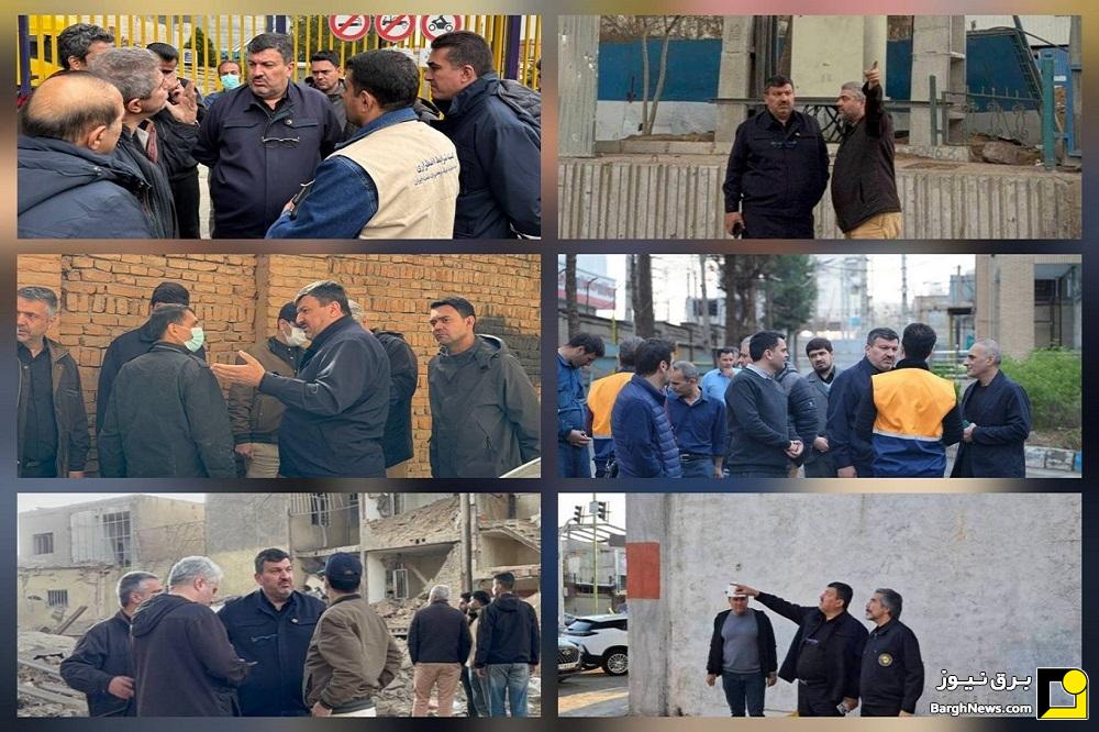 حضور جهادی مدیرعامل توزیع برق استان تهران در مناطق استان
