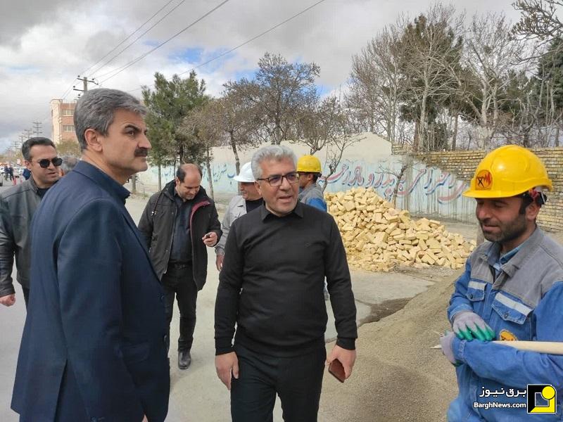 بازدید سرزده مدیرعامل توزیع برق استان مرکزی از نیرو‌های عملیاتی