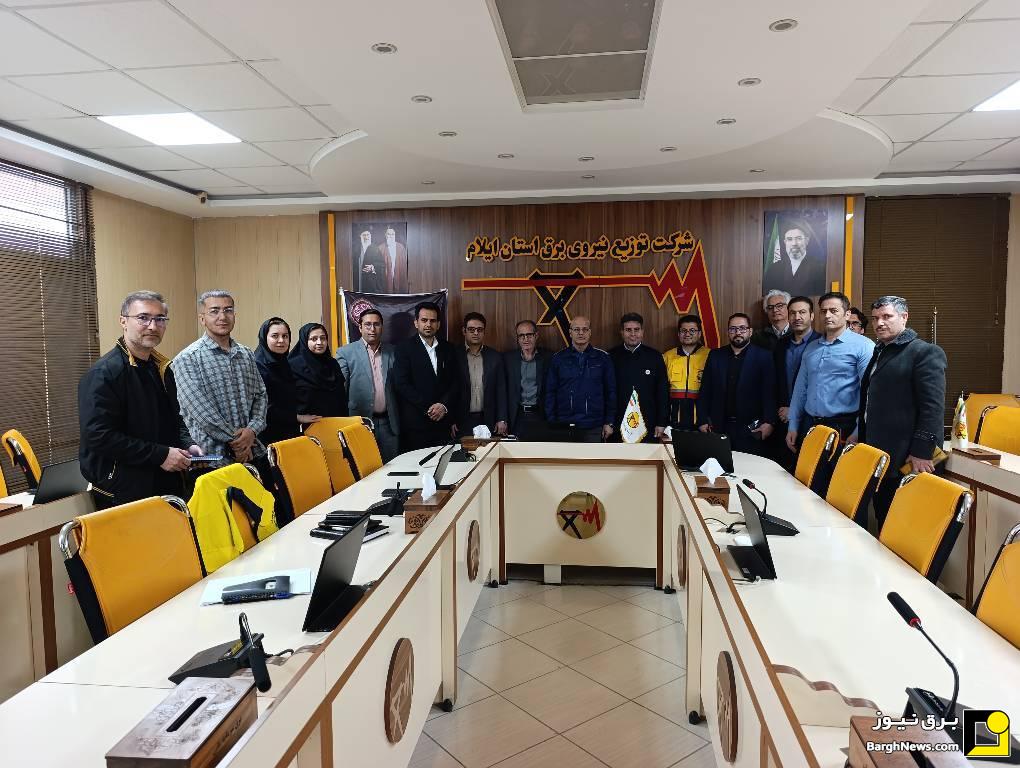 بازدید معاون هماهنگی توزیع توانیر از شرکت توزیع نیروی برق استان ایلام