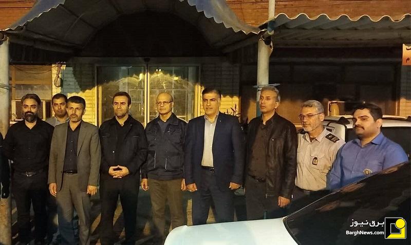 بازدید معاون هماهنگی توانیر از روند خدمات‌رسانی توزیع برق خوزستان پس از حملات دشمن
