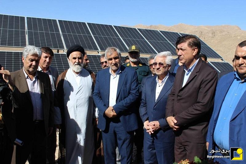 افتتاح مرحله نخست نیروگاه خورشیدی ۴۰۰ کیلوواتی در اسفراین