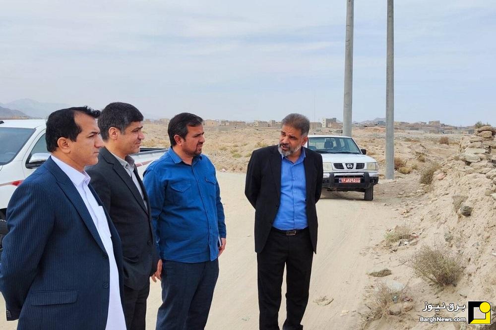 بررسی وضعیت شبکه برق حاشیه شهر زاهدان با حضور مدیرکل راهبری توزیع توانیر