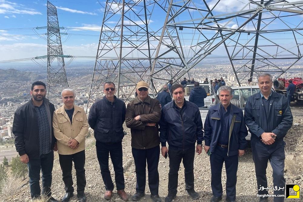 بازدید معاون مالی، حقوقی و مجلس وزیر نیرو از شبکه برق آسیب دیده استان البرز