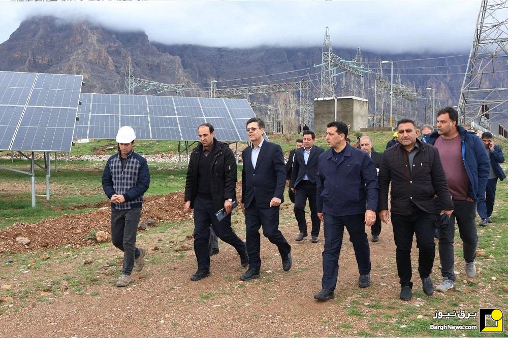 بازدید سرپرست شرکت توانیر از صنعت برق استان کرمانشاه