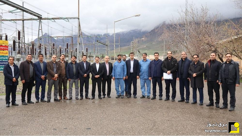 بازدید سرپرست شرکت توانیر از صنعت برق استان کرمانشاه