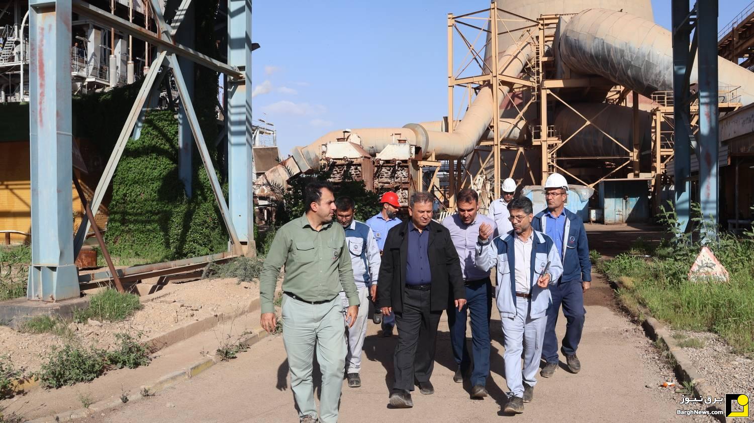 بازدید معاون راهبری تولید برق حرارتی از نیروگاه‌های استان خوزستان