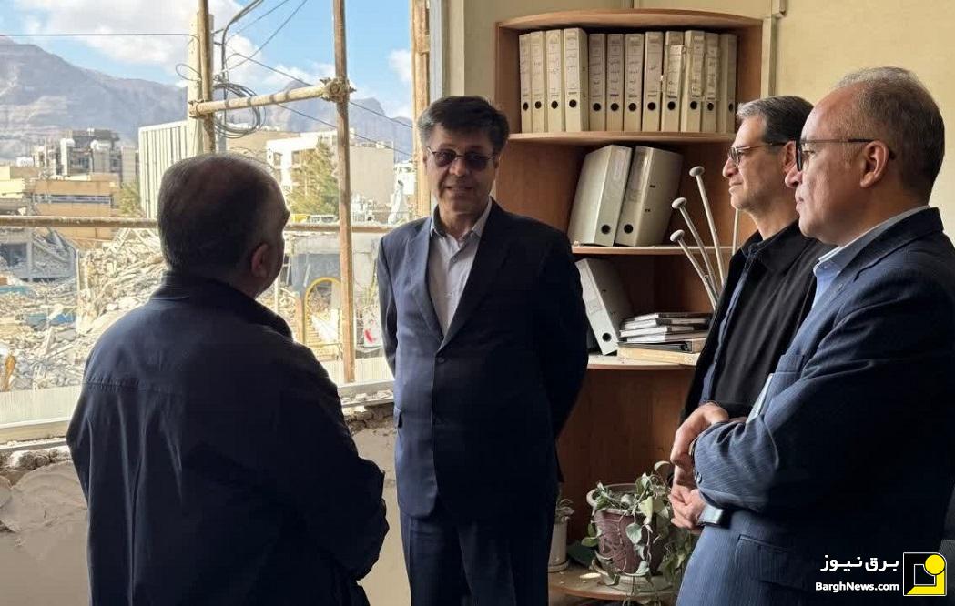 بازدید سرپرست توانیر از مراکز آسیب‌دیده صنعت برق اصفهان