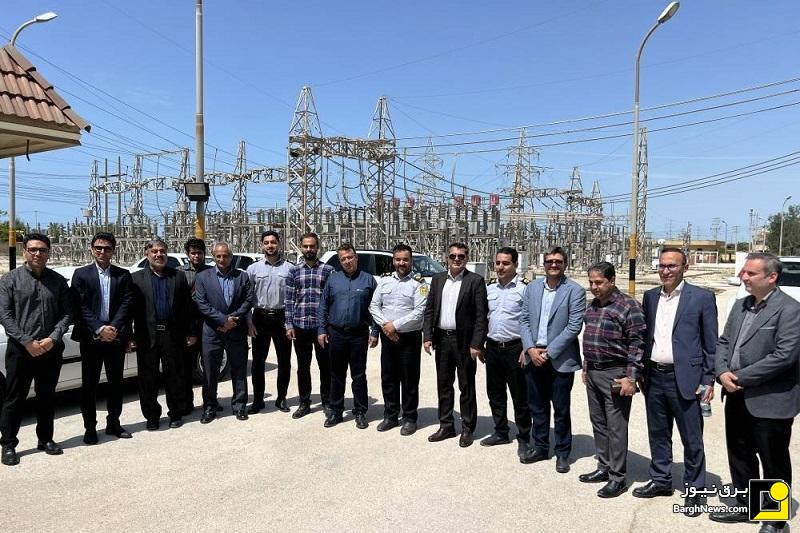 بازدید مدیرعامل برق منطقه‌ای فارس و بوشهر از تأسیسات حیاتی برق در بوشهر و چغادک