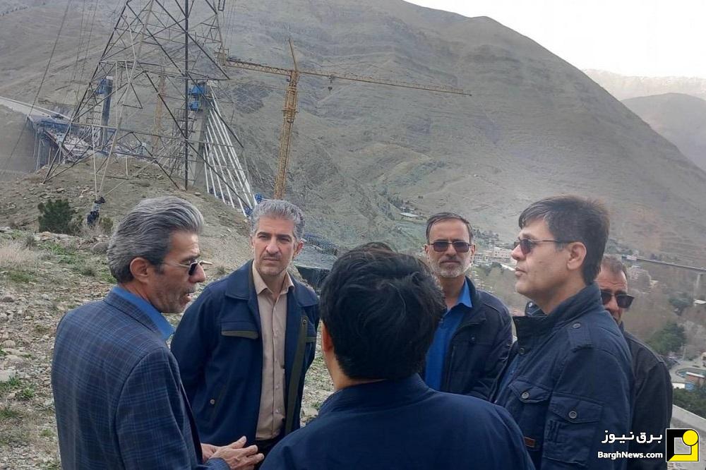 بازدید سرپرست توانیر و مدیرکل مدیریت بحران وزارت نیرو از مناطق آسیب‌دیده البرز