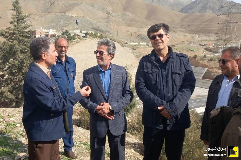 بازدید سرپرست توانیر و مدیرکل مدیریت بحران وزارت نیرو از مناطق آسیب‌دیده البرز