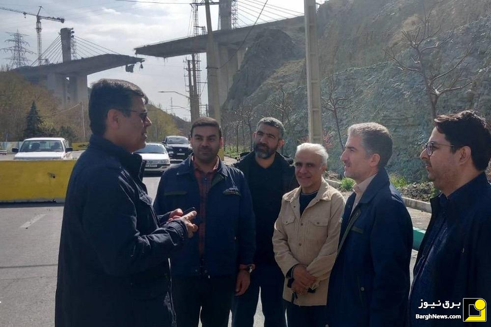 بازدید سرپرست توانیر و مدیرکل مدیریت بحران وزارت نیرو از مناطق آسیب‌دیده البرز