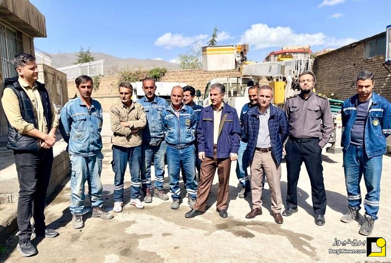 بازدید مدیرعامل توزیع برق استان البرز از امور برق حصار