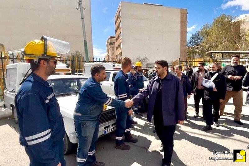 بازدید مدیرکل دفتر مرکزی حراست توانیر از توزیع برق استان البرز