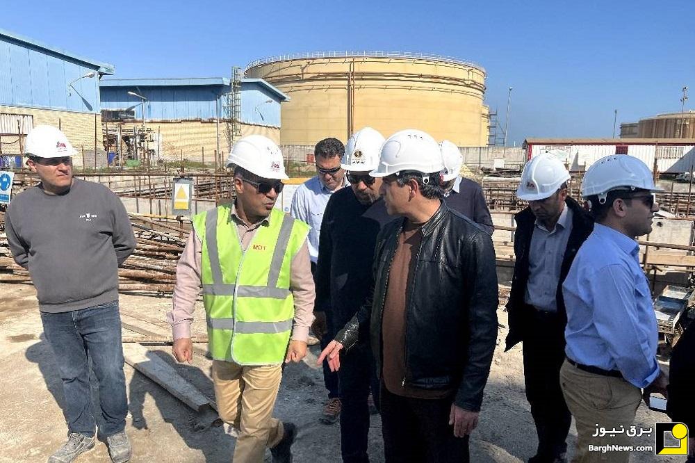بازدید معاون توسعه طرح‌های برق حرارتی از روند طرح توسعه نیروگاه نکا