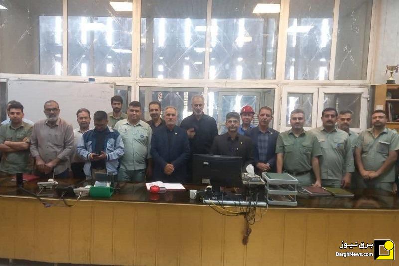 حضور مدیرعامل برق منطقه‌ای خوزستان در نیروگاه‌های تولید برق