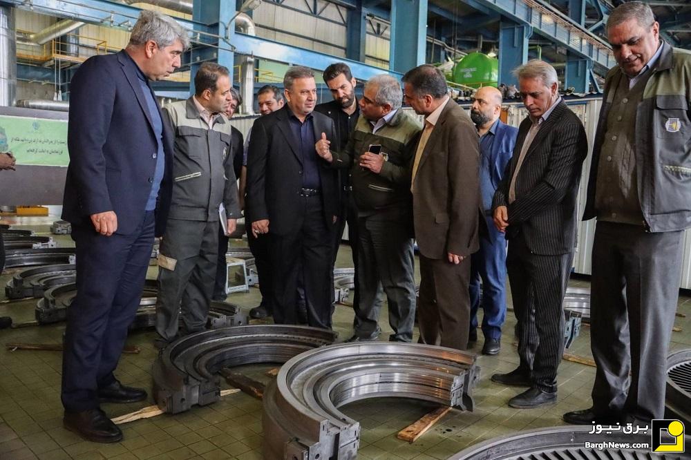 بازدید معاون راهبری تولید برق حرارتی از نیروگاه شازند