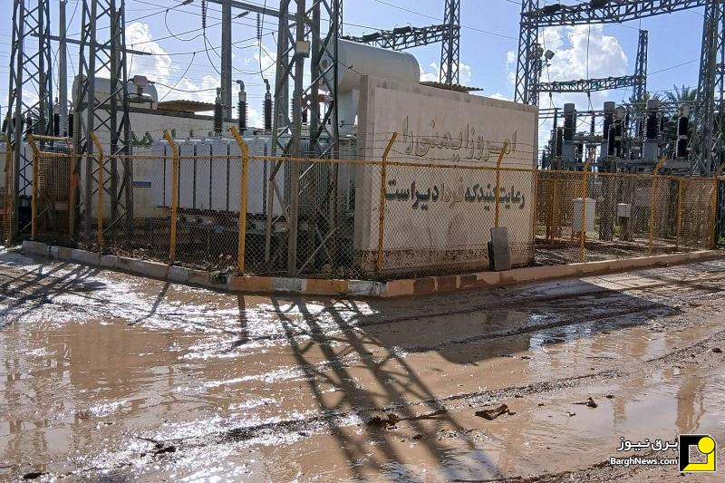 مهار سریع آب‌گرفتگی در پست برق جهرم و پایداری شبکه در کوتاه‌ترین زمان