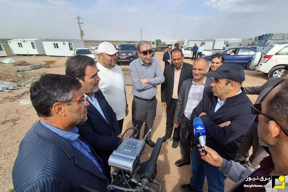 بازدید رئیس ساتبا از چند نیروگاه خورشیدی در دست ساخت در شهرستان بوئین زهرا