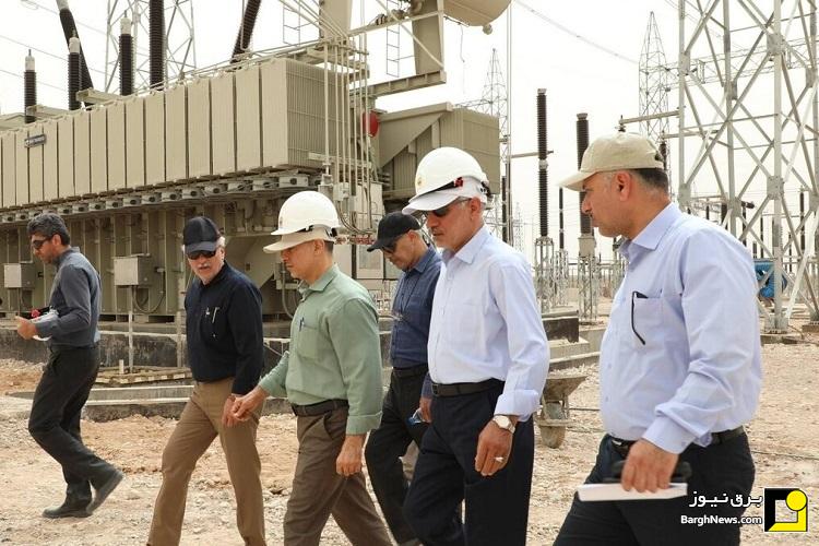 بازدید مدیرکل برنامه‌ریزی و توسعه شبکه انتقال توانیر از شبکه‌های برق دزفول و شادگان