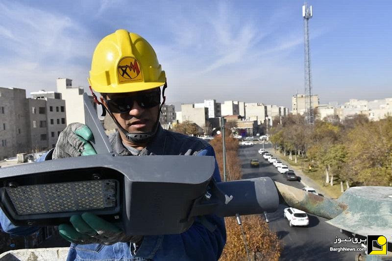 نصب بیش از ۴۶ هزار چراغ کم مصرف در معابر استان مرکزی
