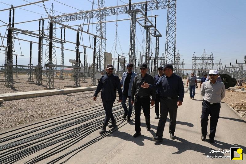 بررسی روند پیشرفت عملیات اجرایی پروژه توسعه ایستگاه ۴۰۰ کیلوولت شهرستان آزادشهر